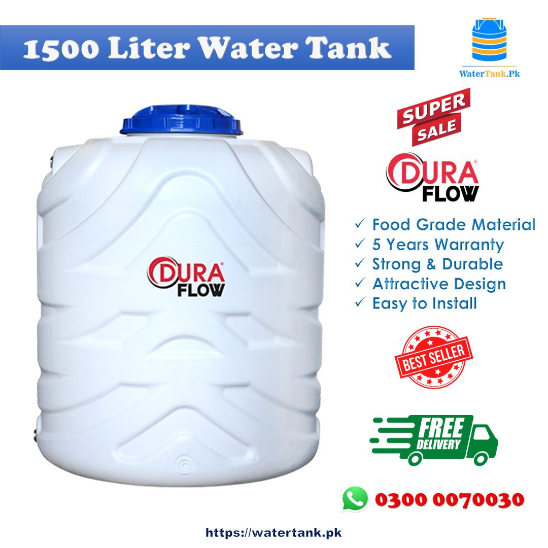 1500 Ltr Dura Flow Water Tank