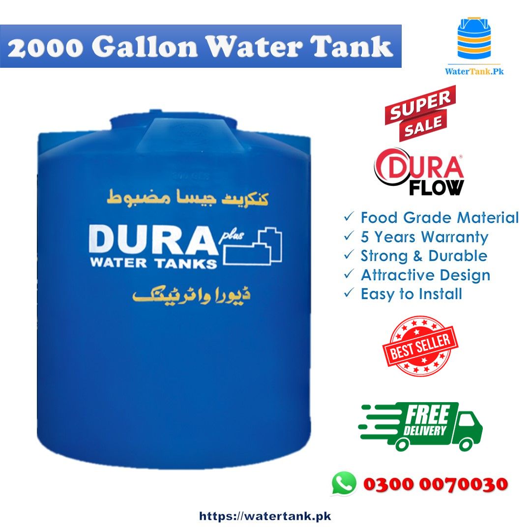 2000 Gln Dura Plus Water Tank