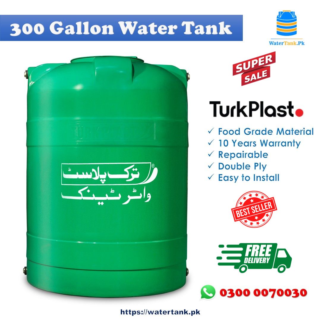 300 Gln Turk Plast Water Tank