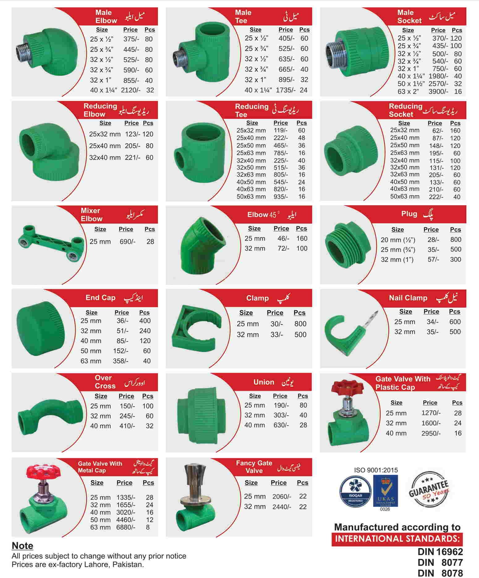 Dura Max PPRC Price List Dated 07-03-26-2